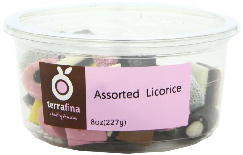 Terrafina Assorted Licorice, 8 ounce (Pack of 4) logo