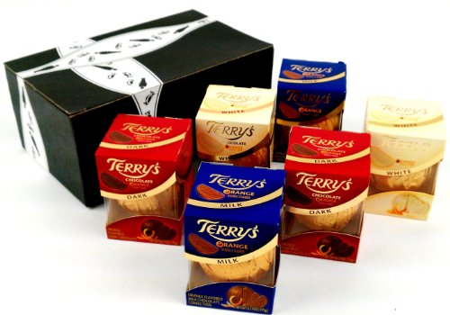 Terry’s Chocolate Oranges, Orange Flavored Milk, Dark, and White Chocolate, 6.17 Oz Packages In A Gift Box (Pack of 6) logo