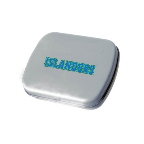 Texas A&m Corpus Christi Silver Rectangular Peppermint Tin ‘islanders’ logo