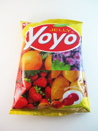 Thai Gummy Jelly Yoyo 4 Flavors (orange,lemon,grape,strawberry) logo