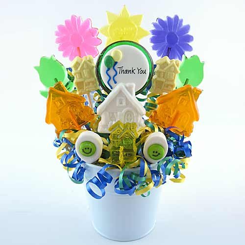 Thank You Flowers and Home Lollipop Bouquet logo