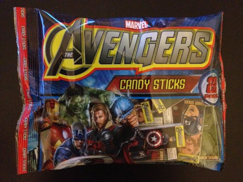 The Avengers Candy Sticks: Bag Of 22 Packs (2 Sticks/pack) logo