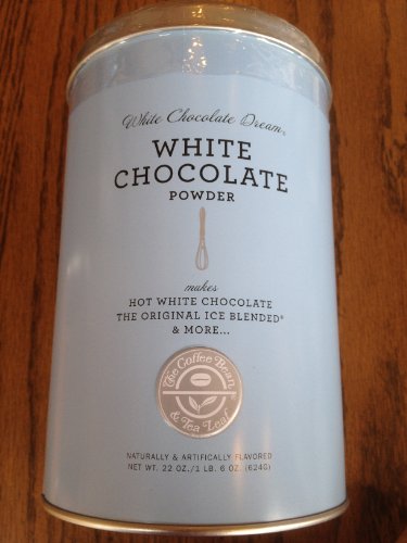 The Coffee Bean and Tea Leaf White Chocolate Powder. 1 Reusable Conatiner. 22oz/ 1 Lb logo