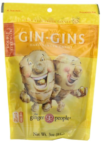 The Ginger People Gin Gins Hard Candy, 3 ounce Bags (Pack of 24) logo