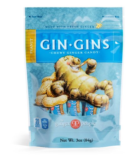 The Ginger People Peanut Ginger Chews 3 ounce Bag logo