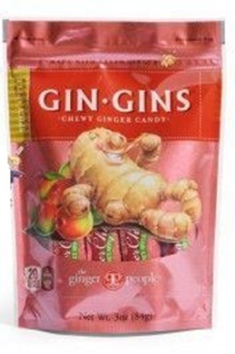 The Ginger People Spicy Apple Ginger Chews, 3 ounce Bags (Pack of 24) logo