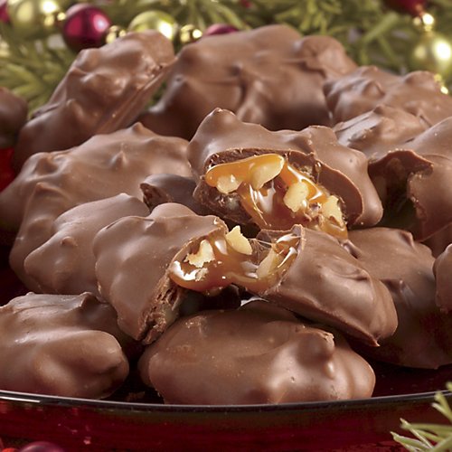 The Swiss Colony Caramel Pecan Clusters logo