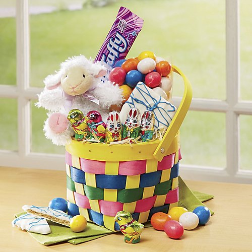 The Swiss Colony Lamb Plush Easter Basket logo