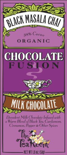 The Tea Room Organic Masala Chai Milk Chocolate Bar 1.8 Oz. (Pack of 12) logo