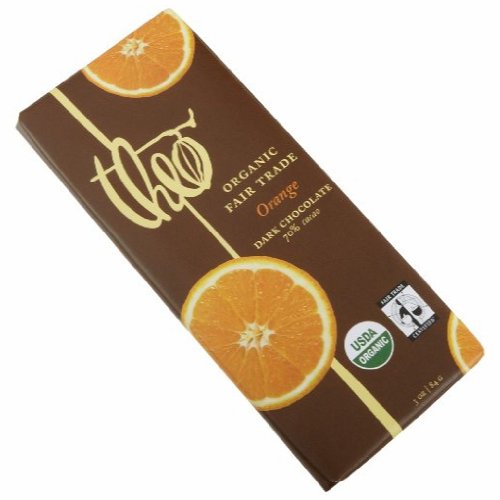 Theo Chocolate Dark Chocolate Bar With Orange (12x3oz) logo