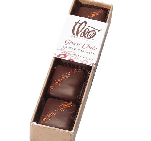 Theo Chocolate Ghost Chile Salted Caramel logo