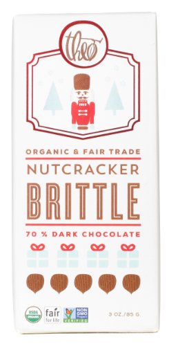 Theo Organic & Fair Trade Chocolate Nutcracker Brittle 70% Dark logo