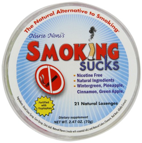 Three Lollies Smoking Sucks All Natural Lozenges For Cigarette Cravings and Cessation, 21 Count logo