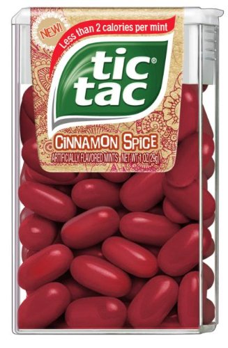 Tic Tac Cinnamon Spice Is A 12-1 Oz Pack logo