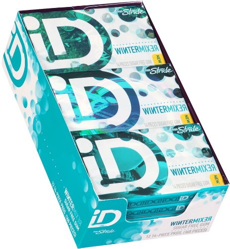 Tj Stride Id Winter Mixer Artificial Flavored Sugarfree Chewing Gum – 12 Pack 14 Pieces (168 Pieces Total) logo