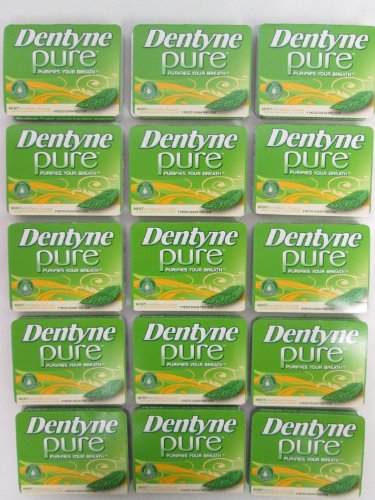 Tj11 Dentyne Pure Mint With Melon Accents Sugar Free Gum 15 – 9 Piece Packages ( 135 Pieces Total ) logo