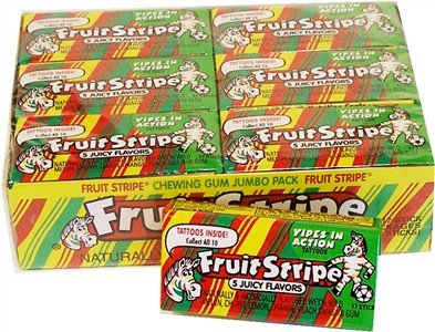 Tj8 Fruit Stripe 5 Juicy Flavors -chewing Gum Jumbo Pack – 12 Seventeen – Pieces Packages (204 Pieces Of Gum Total) logo