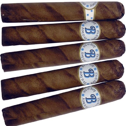 Tobacco Leaf Wrapped It’s A Boy Royale Chocolate Cigar (3 Cigars Pk.) – 12 Packs Case logo