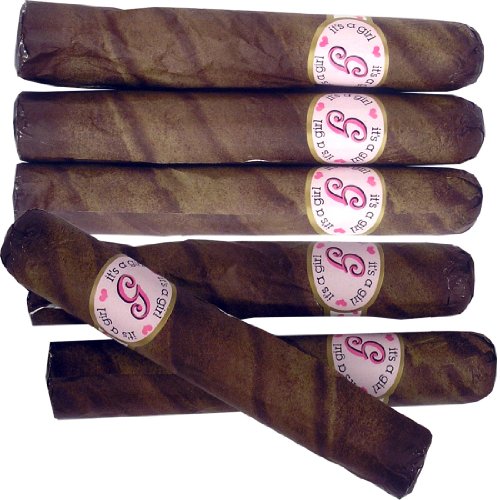 Tobacco Leaf Wrapped It’s A Girl Royale Chocolate Cigar (3 Cigars Pk.) – 12 Packs Case logo