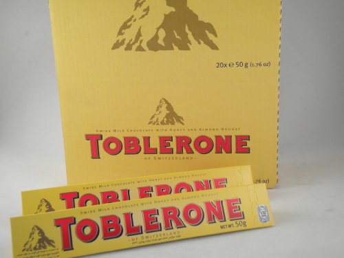 Toblerone Swiss Milk Chocolate With Honey and Almond Nougat- 100 Gr (box Of 20) logo