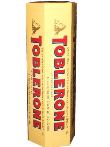 Toblerone Swiss Milk Chocolate With Honey and Almond Nougat, 3.52 ounce Bars (Pack of 12) logo