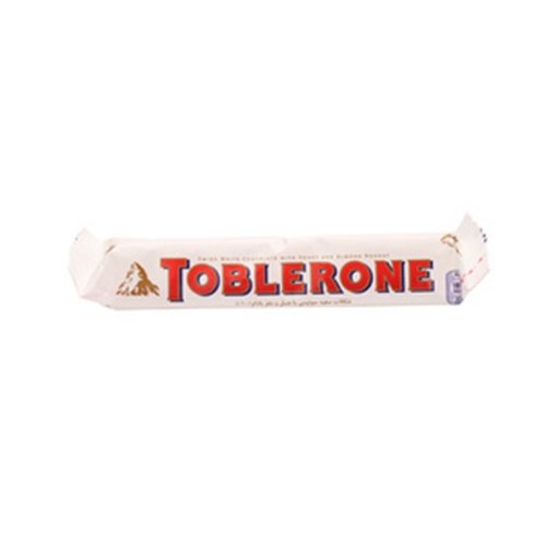 Toblerone White Chocolate 35g. (Pack of 3) logo