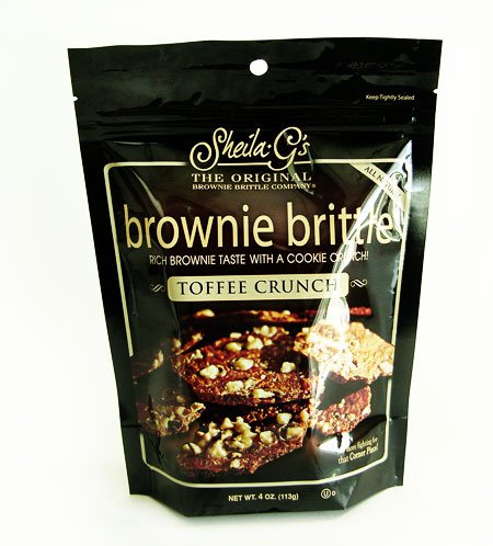 Toffee Crunch Brownie Brittle, Sheila G, Sheila G (4 Ounces) (6 Pack) logo