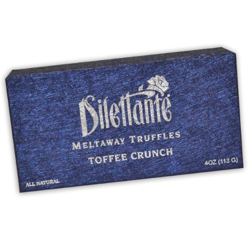 Toffee Crunch Meltaway Truffles – Chocolate Truffle Gift Box – By Dilettante (3 Pack) logo