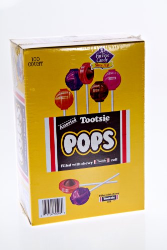 Tooties Tootsie Pop Assorted – 100 Pc Box logo