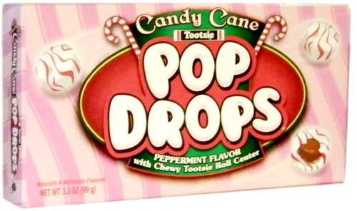 Tootsie Candy Cane Pop Drops, 3.5oz Box logo