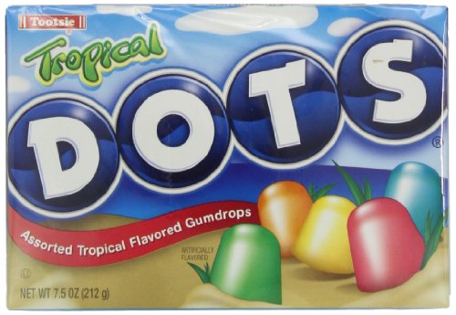 Tootsie Dots Tropical Flavors, 7.5000-ounces (Pack of 12) logo