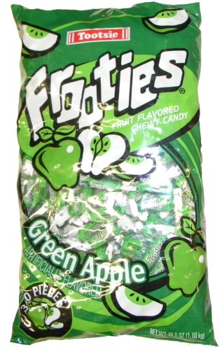 Tootsie, Frooties, Green Apple Flavor, 360 Pieces, 38.8oz Bag (Pack of 2) logo