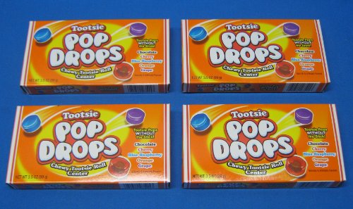 Tootsie Pop Drops Retro Candy Theater Box 4 Boxes logo