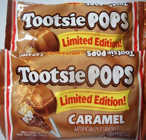 Tootsie Pops Caramel Limited Edition Lollipops 12.6 Oz (Pack of 3) 63 Total Pops logo