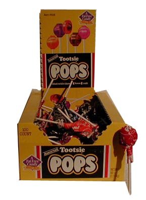 Tootsie Pops Lollipops Assorted Flavors logo