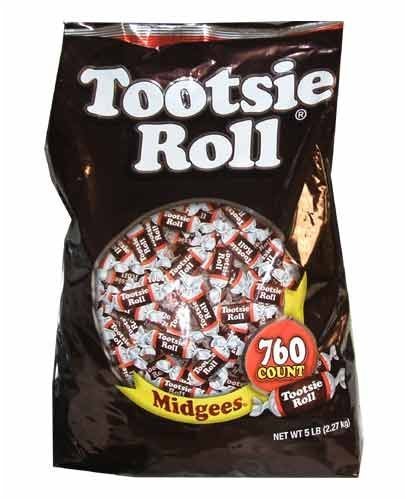 Tootsie Roll Midgees Candy 5 Pound Value Bag 760 Pieces logo