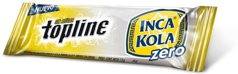 Topline Inca Kola Chewing Gum – Sugar Free – 20 Packs Of 4 Units Each logo