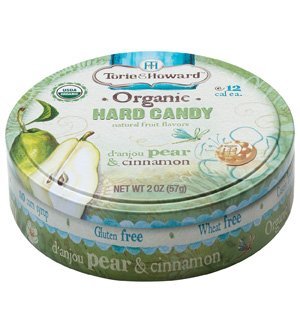 Torie & Howard, D’anjou Pear & Cinnamon Organic Hard Candy, Each Of Eight Tins Are 2 Oz (Pack of 8) logo