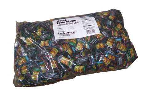 Toxic Waste Hazardously Sour Candy 1000 Count Bulk Mega Bag logo