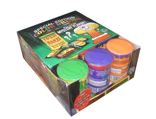 Toxic Waste Special Edition Color Drums Assorted Super Sour Candy 1.7 Ounces (Pack of 12) logo