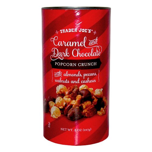 Trader Joe’s Caramel and Dark Chocolate Popcorn Crunch logo