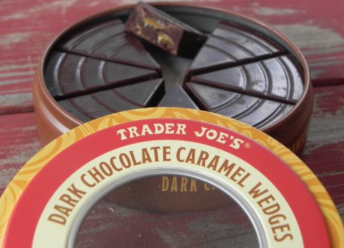 Trader Joe’s Dark Chocolate Caramel Wedges (3.5 Oz) logo