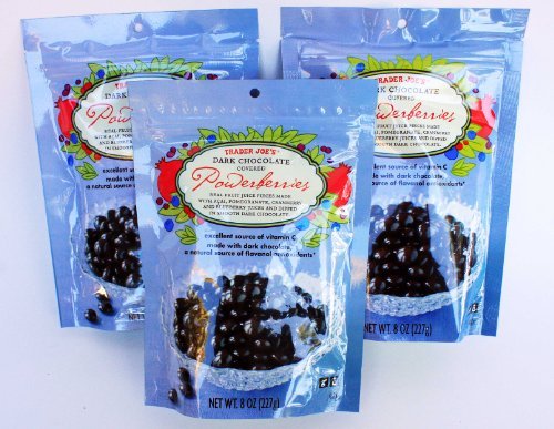 Trader Joe’s Dark Chocolate Covered Power Berries With Acai, Pomegranate, Cranberry and Blueberry – 3 Pack logo