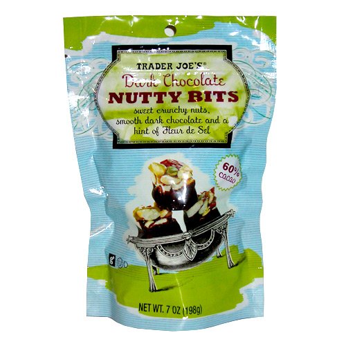 Trader Joe’s Dark Chocolate Nutty Bits 7oz logo