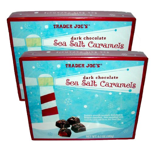 Trader Joe’s Dark Chocolate Sea Salt Caramels 6.3 Oz. Box (Pack of 2) logo