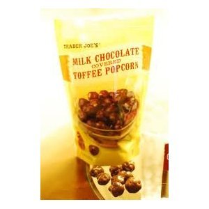 Trader Joe’s Milk Chocolate Covered Toffee Popcorn 8 Ounces (Pack of 2) logo
