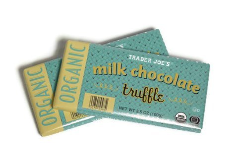 Trader Joe’s Organic Milk Chocolate Truffle Bar, 3.5 Oz. (Pack of 2) logo