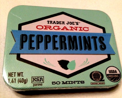 Trader Joe’s Organic Peppermints 40g., 50 Mints (Pack of 2) logo