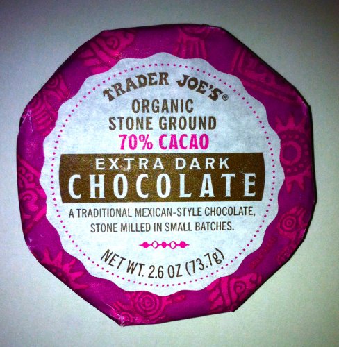 Trader Joe’s Organic Stone Ground 70% Cacao Extra Dark Chocolate 2.6 Oz. logo