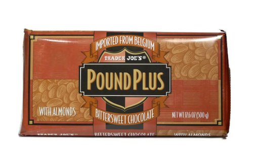 Trader Joe’s Pound Plus Bittersweet Chocolate With Almonds 17.6 Oz. logo